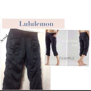 Lululemon cool down crop leggings size 10